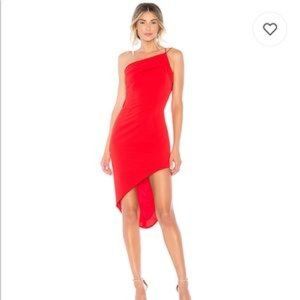 Katie May Red Asymmetrical Dress